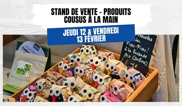 Stand de vente : produits cousus main