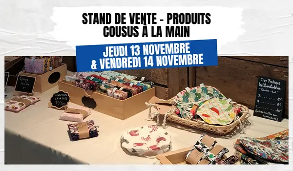 Stand de vente : produits cousus main