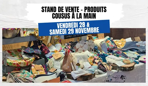 Stand de vente : produits cousus main