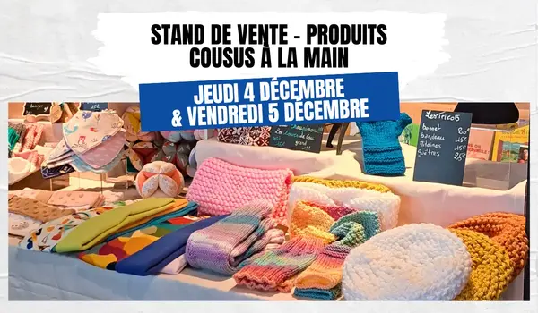 Stand de vente : produits cousus main