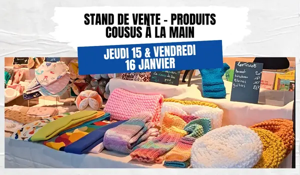 Stand de vente : produits cousus main