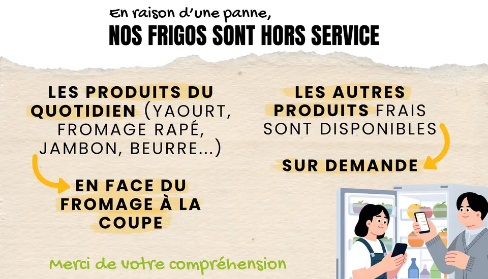 panne de frigo